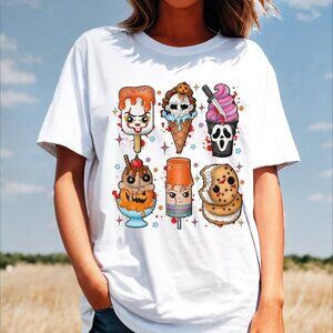 Halloween Summer Popsicle Ice Cream Ghoul Spooky Fan Gift Graphic T-Shirt 05